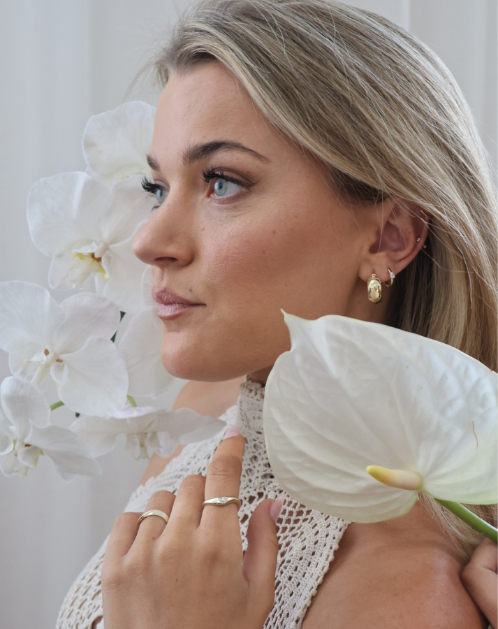 Solid Gold Earrings